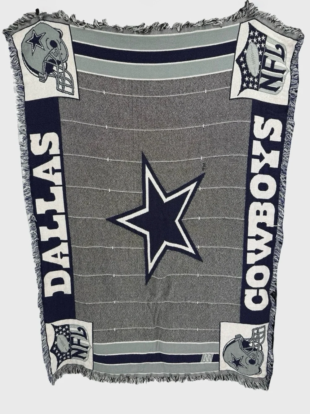 Chatham Dallas Cowboys Woven Throw Blanket | Gray / Navy / White | One Size